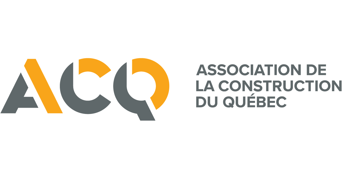 Le logo de l association de la construction du québec.
