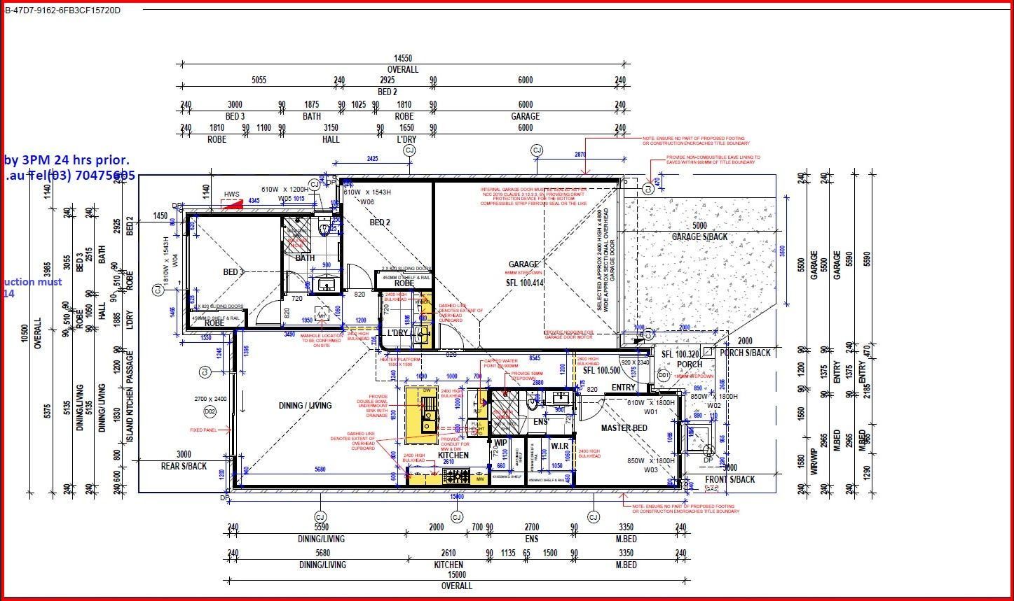 Architectural floor plan with dimensions and room layouts.