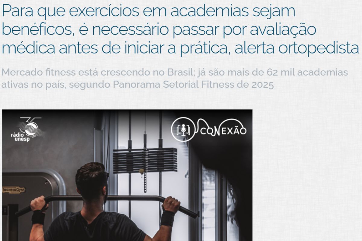 Dr. Diego Munhoz explica: como evitar lesões na academia e treinar com mais segurança