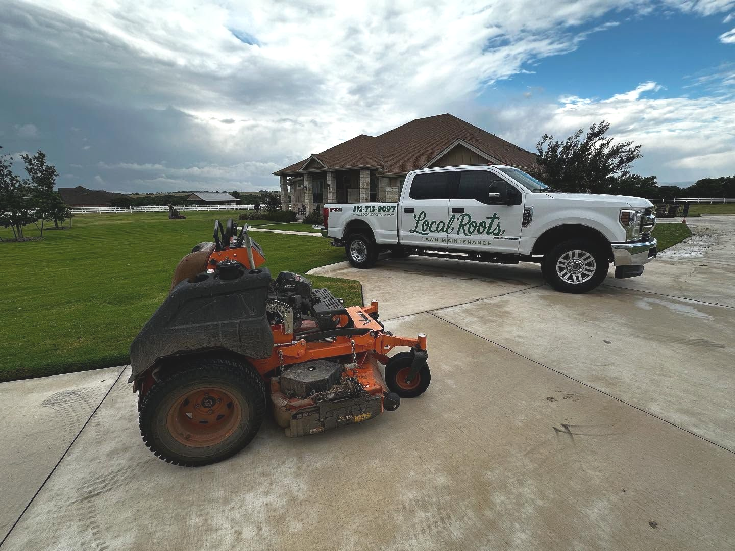 Vibrant Bermuda grass showing the perfect lawn height using the 1/3 rule for mowing.