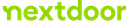 A green nextdoor logo on a white background