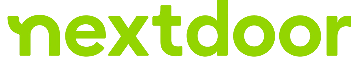 A green nextdoor logo on a white background