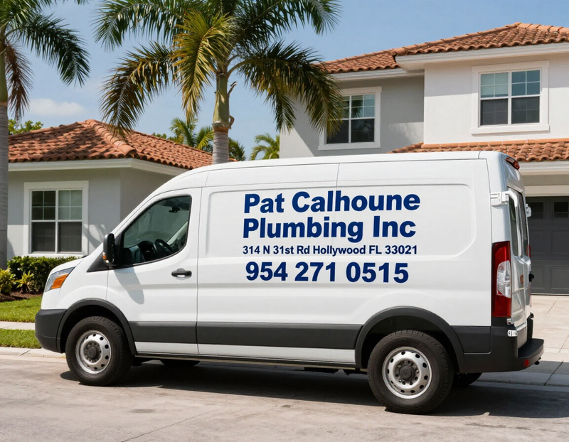Pat Calhoune Plumbing Inc service truck