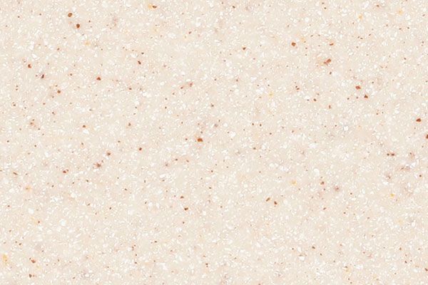 Light beige surface with small, dark brown speckles.