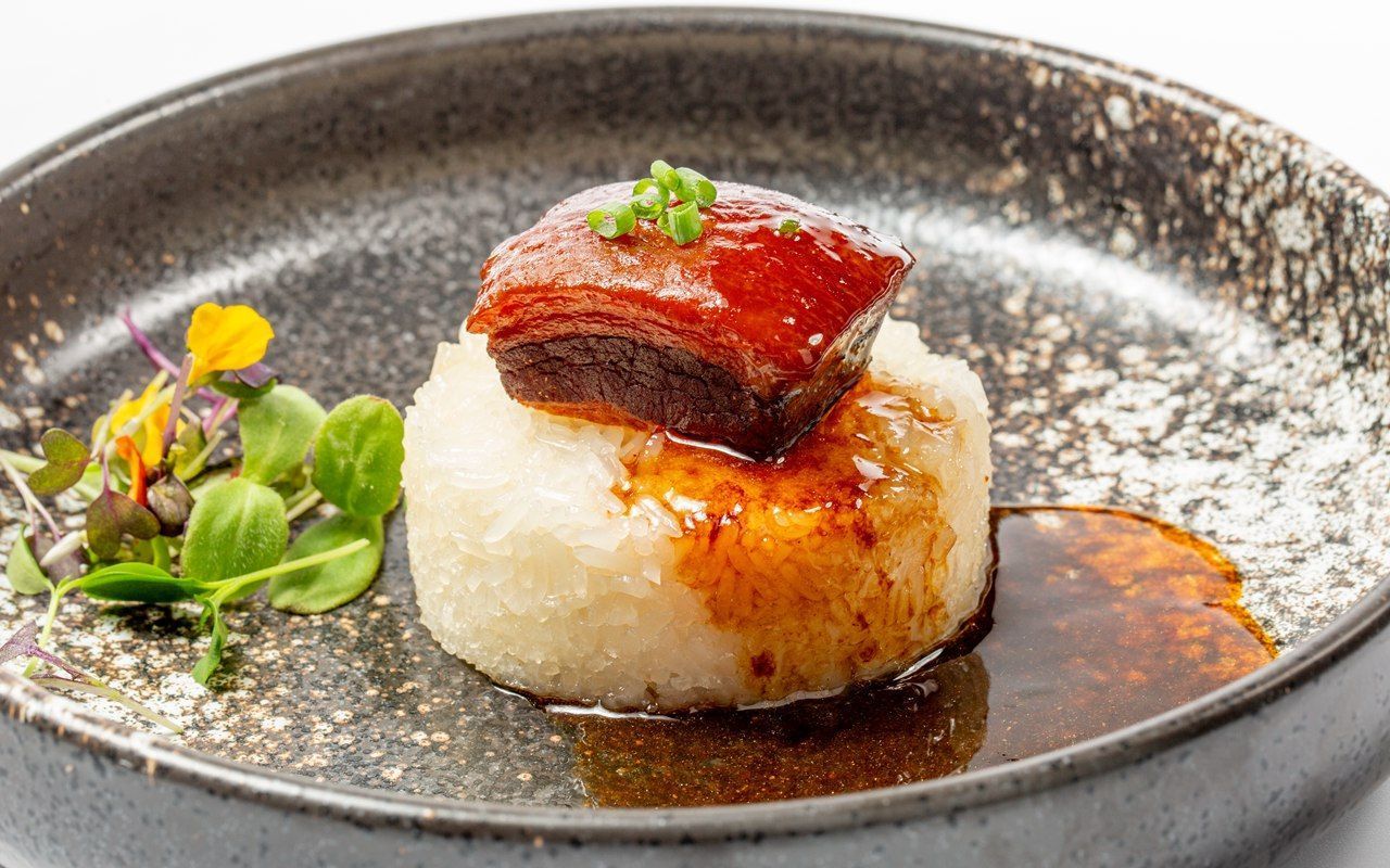 riz nature au porc dongpo