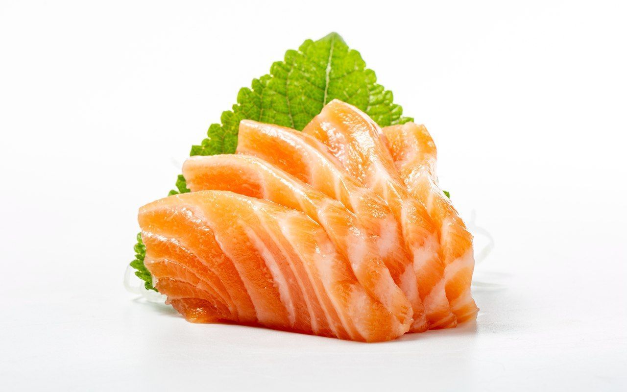 salmon sashimi