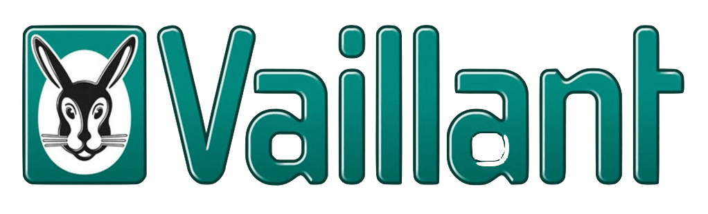 Vailant logo with teal wordmark and a white rabbit face in a green square icon