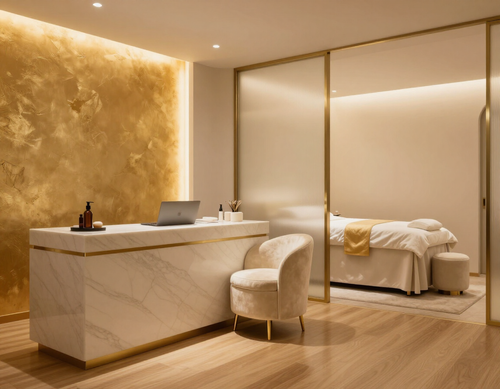 Eternal Youth Spa reception and treatment room