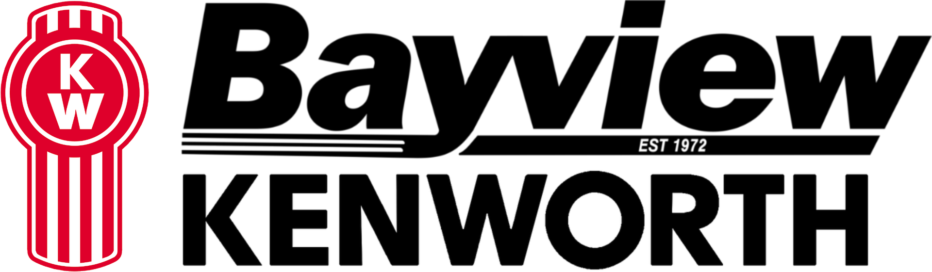 A logo for bayview kenworth is shown on a white background.