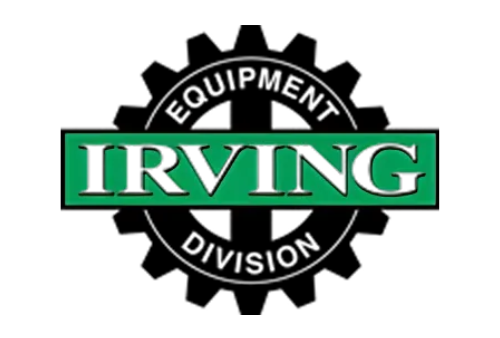 A logo for the irving equipment division