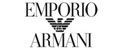 Le logo Emporio Armani, où le nom de la marque est superposé au-dessus et en dessous d'une icône d'aigle stylisée.