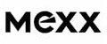 Le logo noir de la marque Mexx, présentant un « e » stylisé qui ressemble à un symbole de jeu.