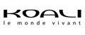 Le logo Koali en caractères noirs, avec la mention « le monde vivant » sous le nom de la marque.