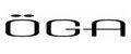 Le logo ÖGA présente une typographie stylisée, en caractères sans empattement noirs, avec un trait d'union entre le G et le A.