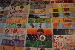 Sideways Farm and Brewery labels by Connie Cottingham