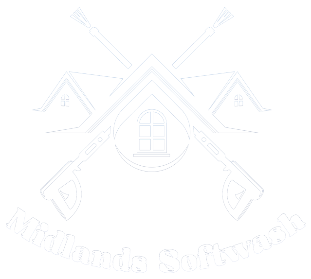 A drawing of a house with two crossed axes and a window.