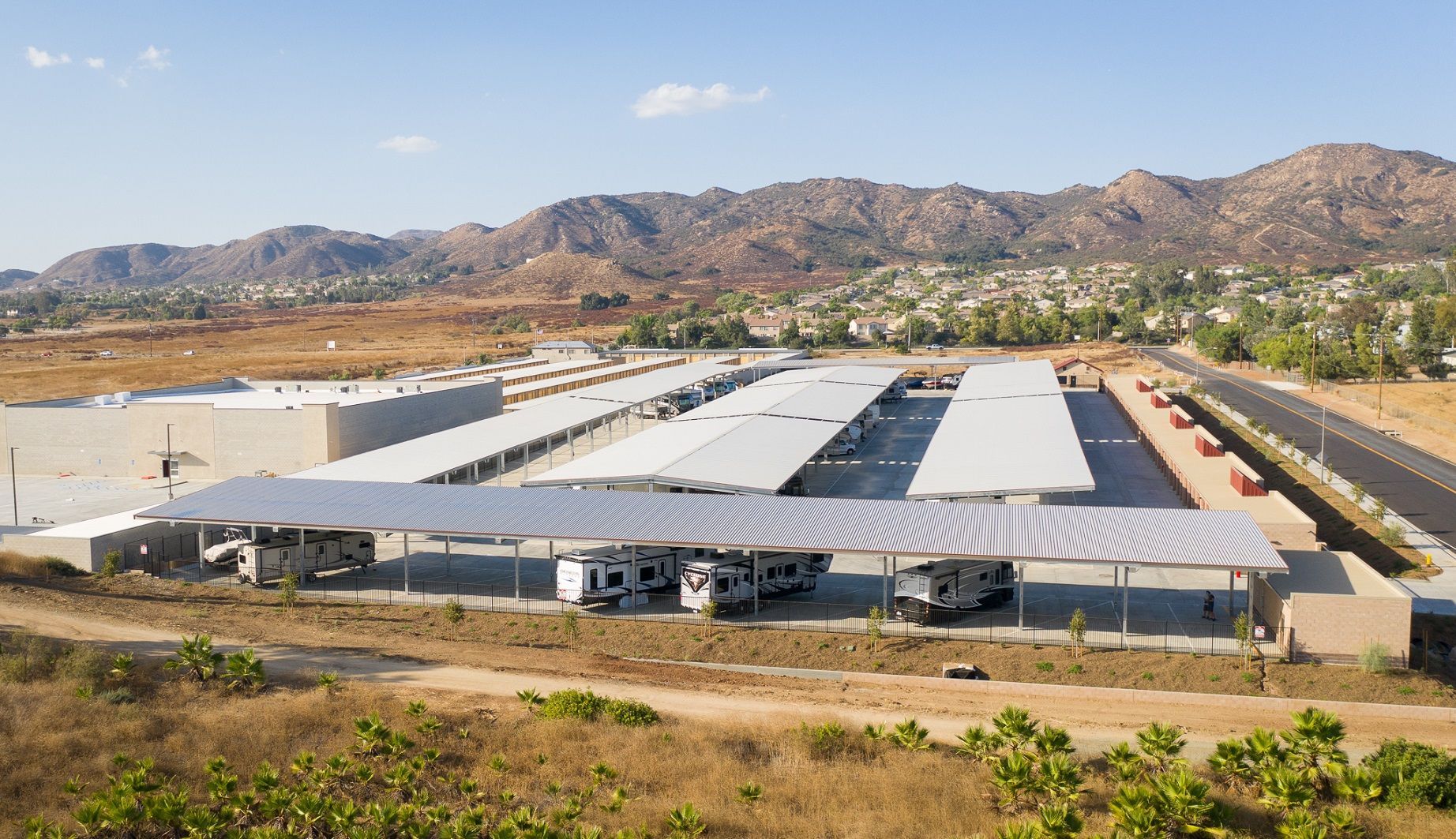Big Easy RV & Boat Storage Aerial View — San Clemente, CA — Consolidated Contracting