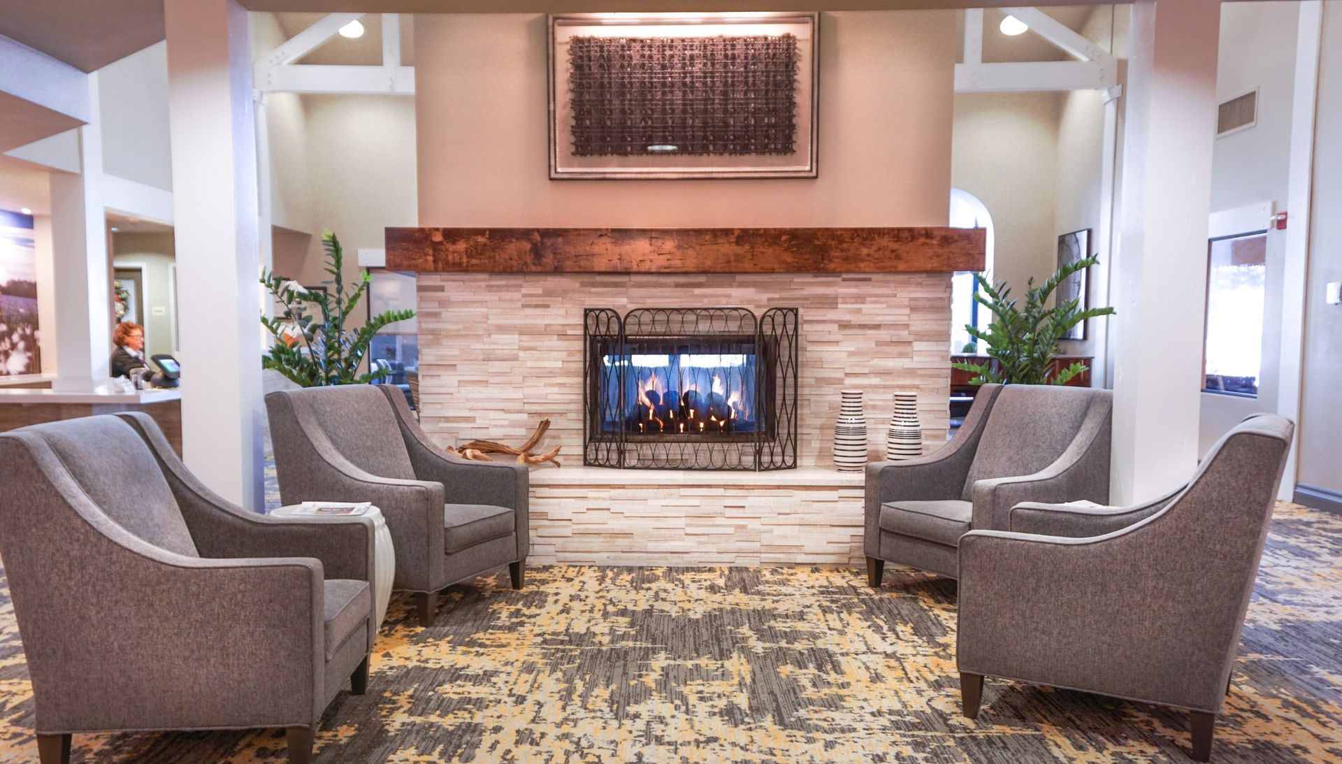 Fireplace and Sofa — San Clemente, CA — Consolidated Contracting