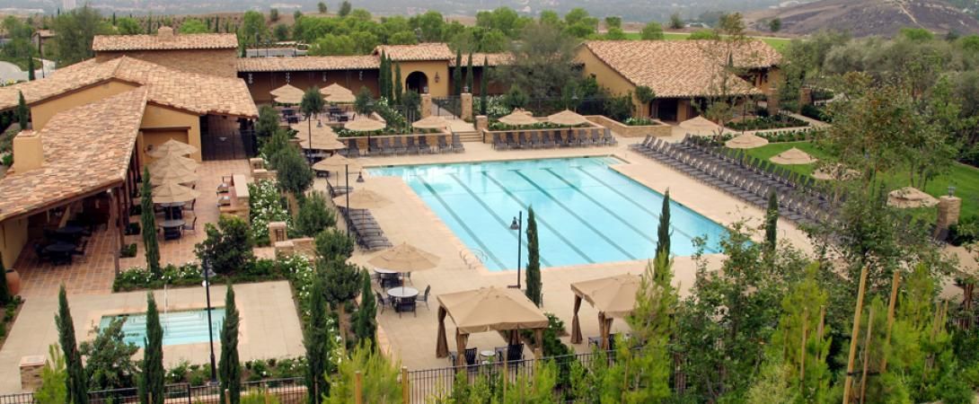 Turtle Ridge Summit Park Pool Aerial View — San Clemente, CA — Consolidated Contracting