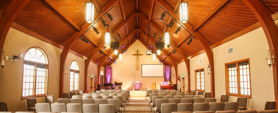 Inside of Fountain of Life Lutheran Church — San Clemente, CA — Consolidated Contracting