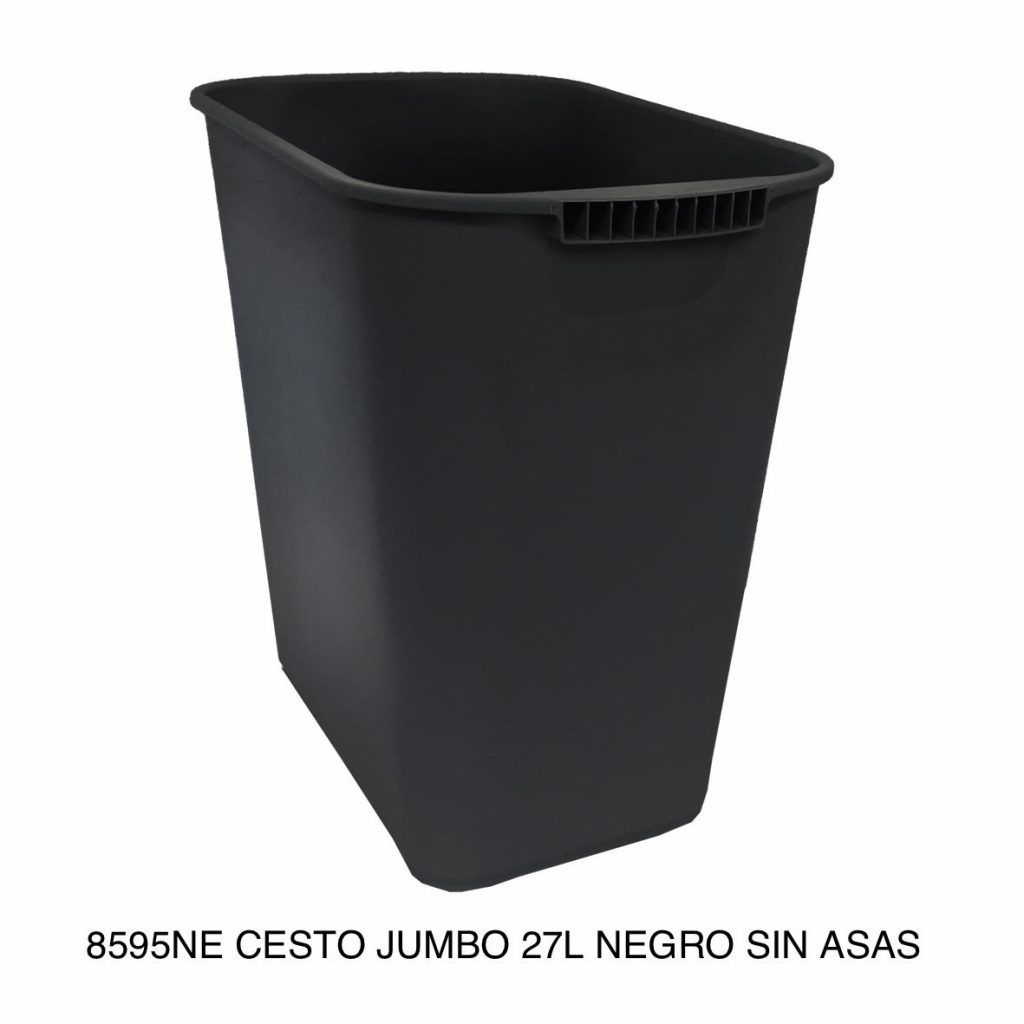 CESTO MEDIANO PARA OFICINA NEGRO