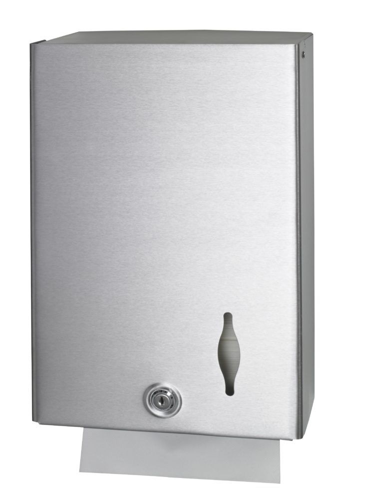 DISTRIB. TOALLA MANUAL DE ACERO INOXIDABLE  (JVD)