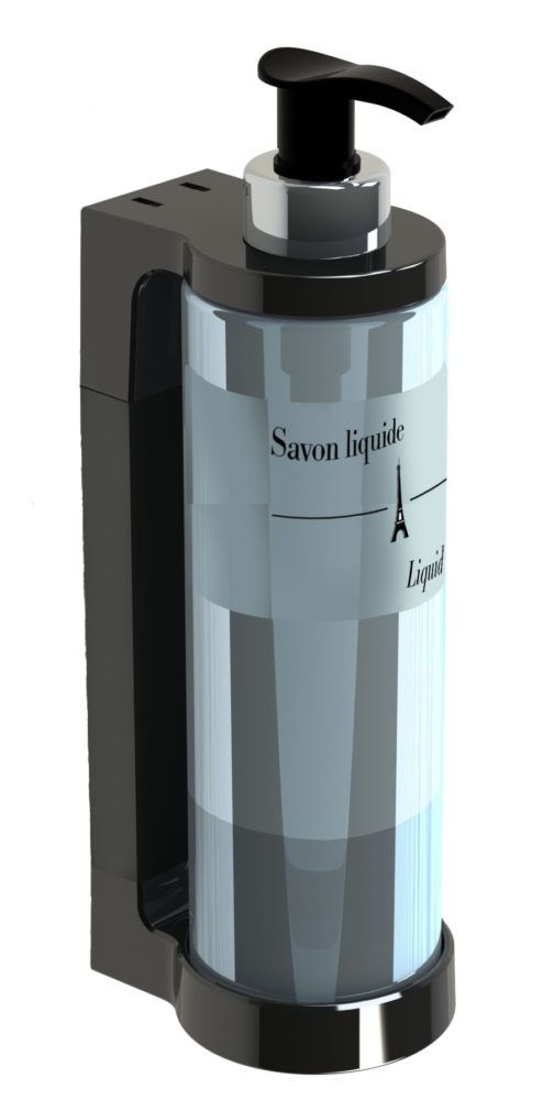 DISPENSADOR DE JABÓN ISISS NEGRO (JVD)