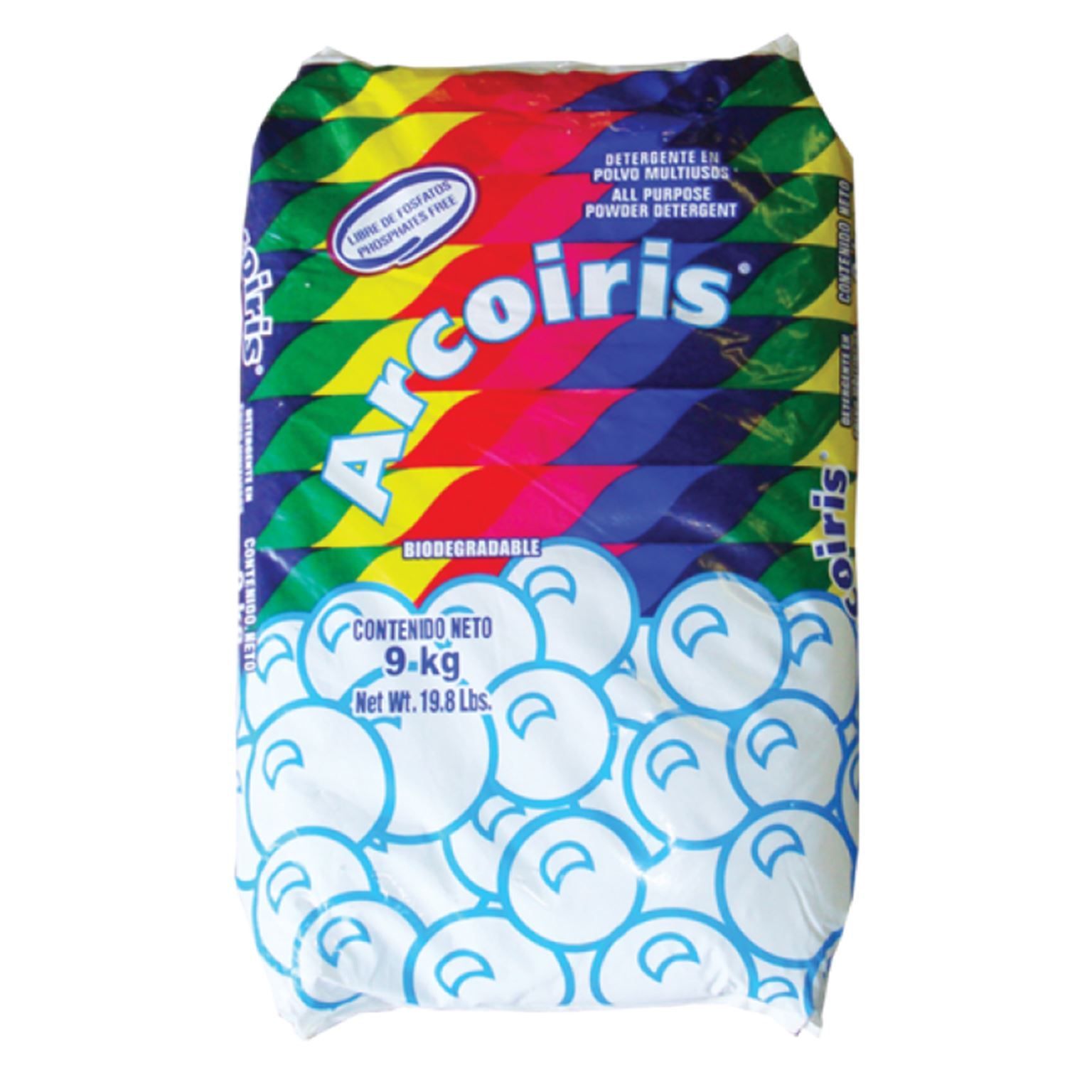 Detergente para ropa Arcoiris 9 KG