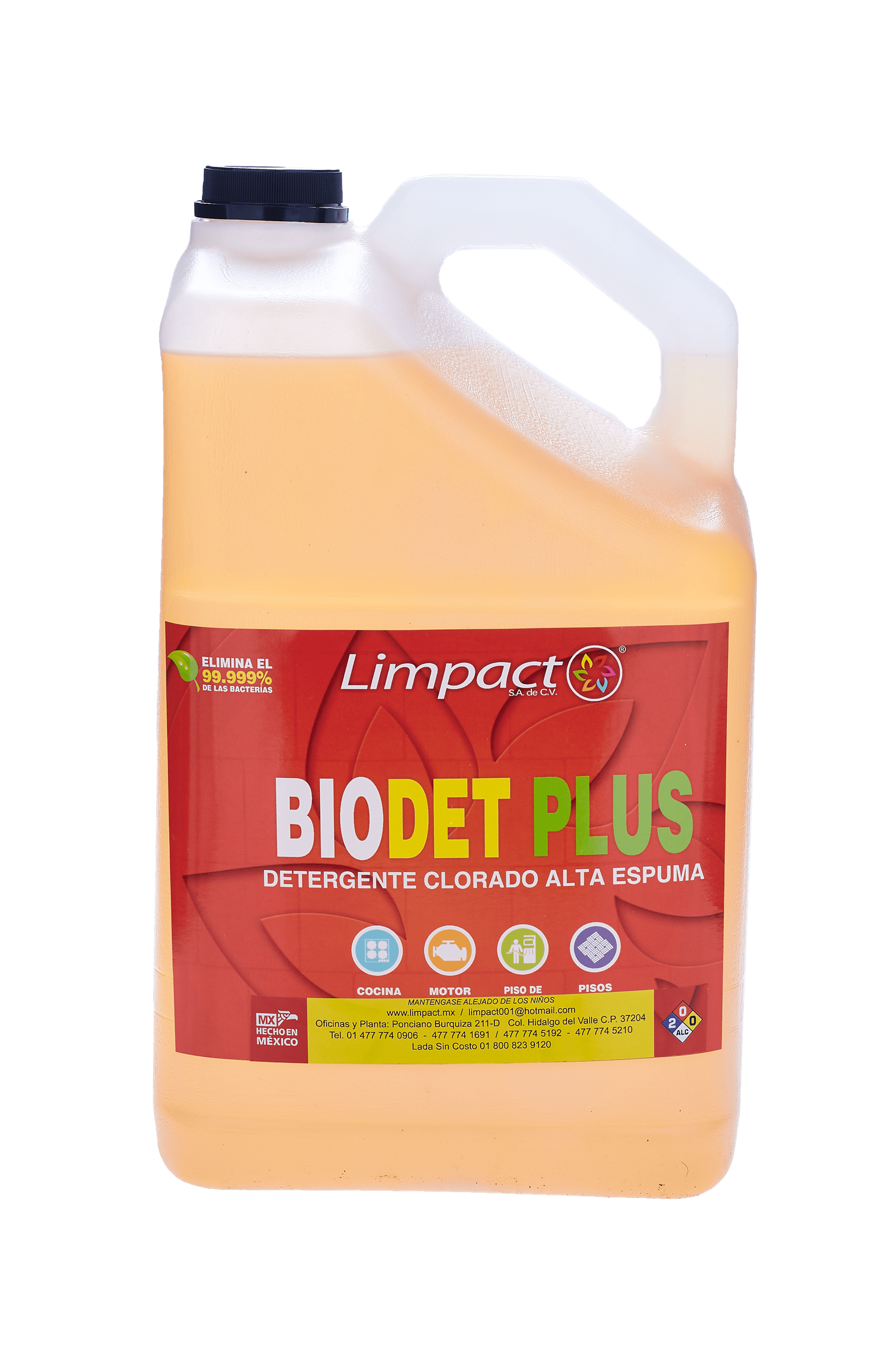 BIODET PLUS (Detergente multiusos clorado)