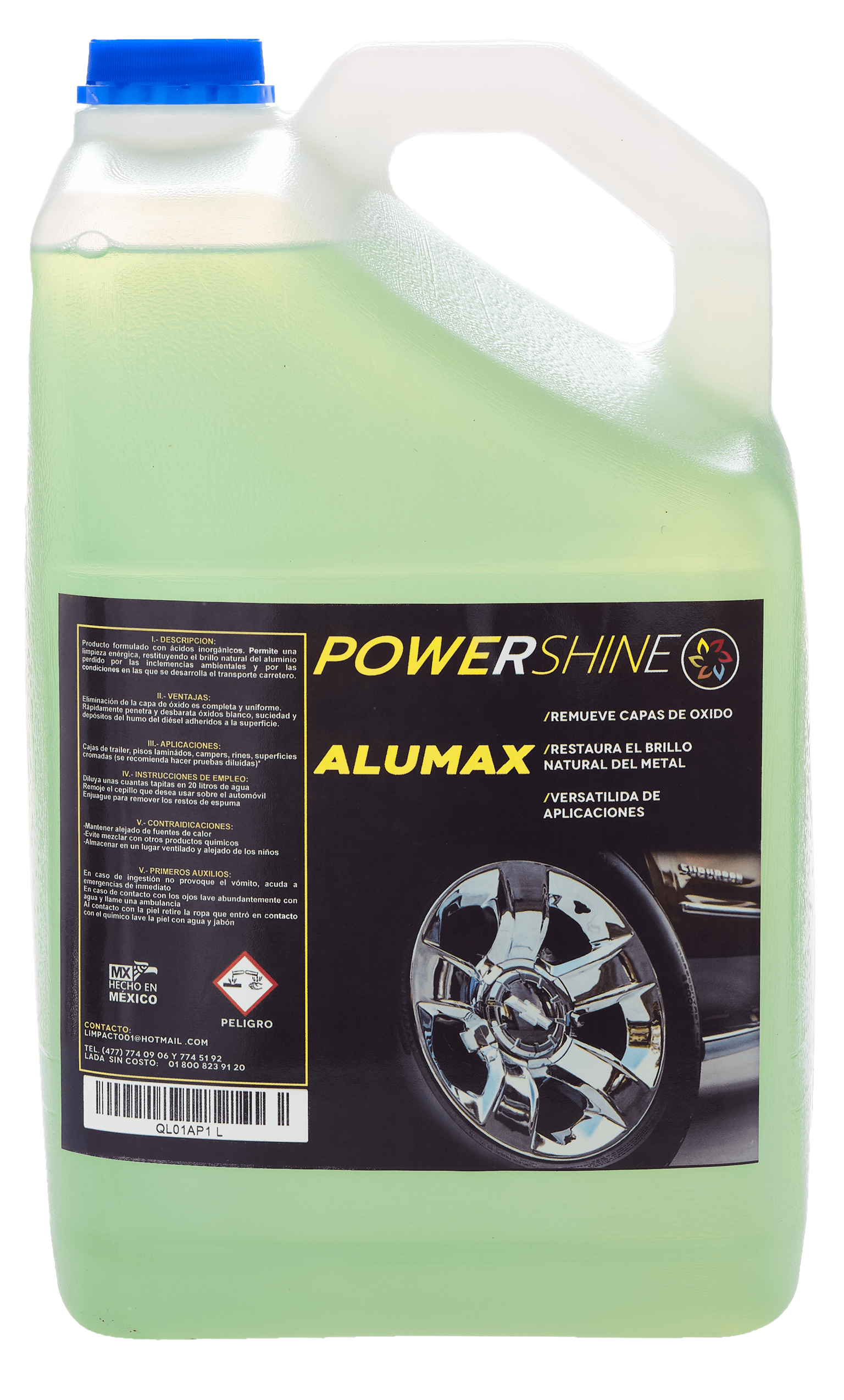 ALUMAX POWER SHINE (Limpiador de aluminio automotriz)