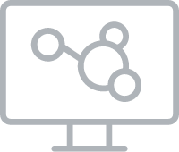 An icon representing molecular design tools