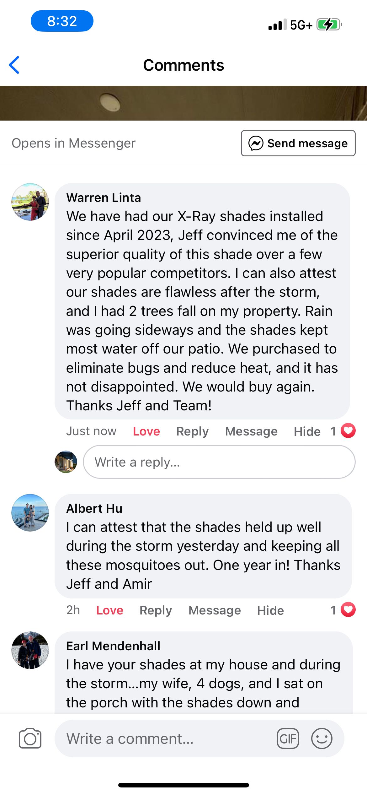 A screenshot of a facebook page with a lot of comments