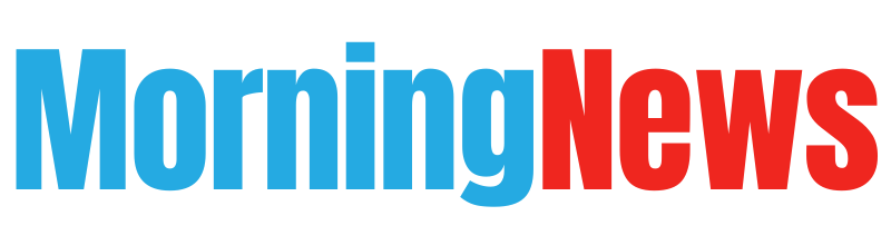 The morning news logo is blue and red on a white background.