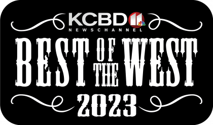 KCBD NewsChannel 11 “Best of the West 2023” logo on a black background