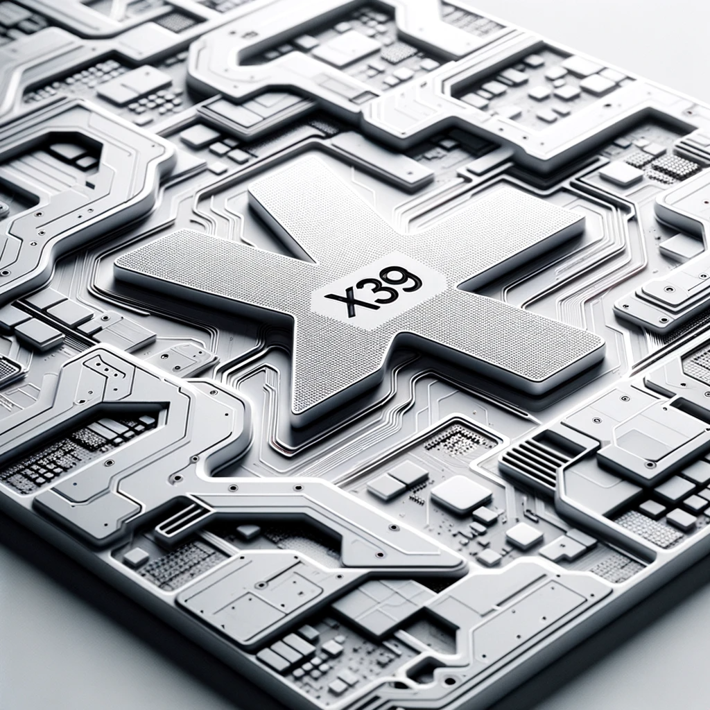 A close-up view of the x39 patches on a pristine white background, emphasizing their unique design a