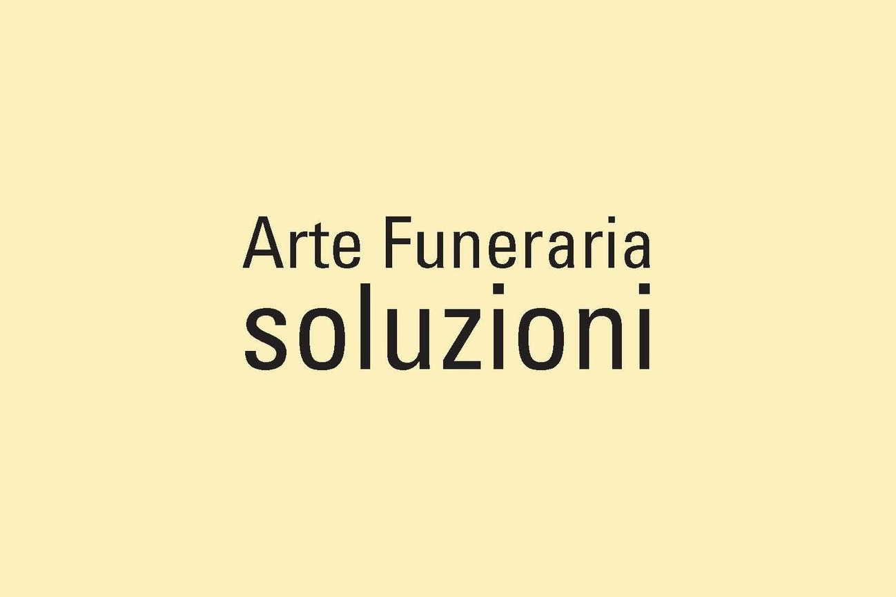 Scritta arte funeraria soluzioni su sfondo a righe ondulate