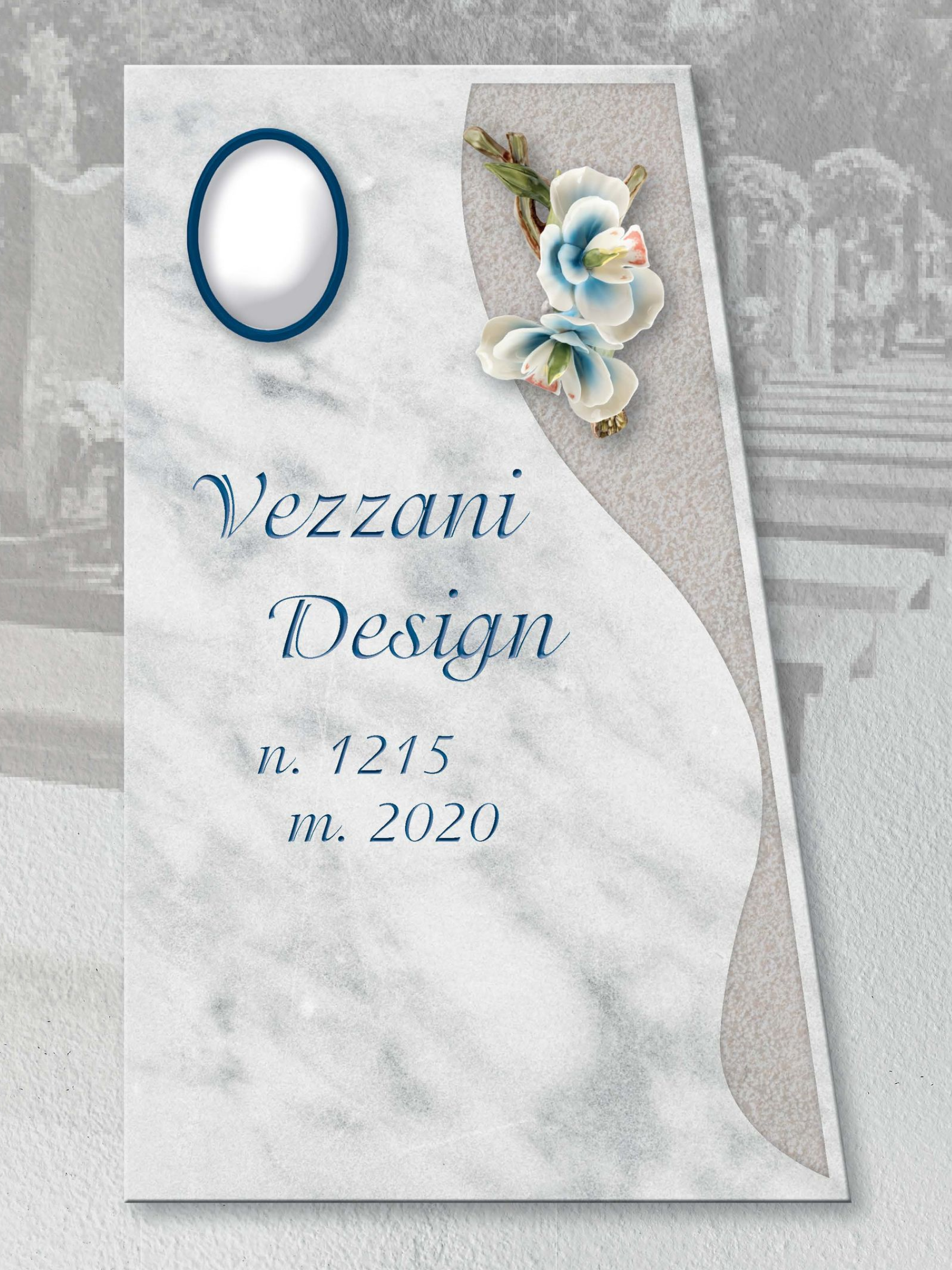 Lapide con incisione personalizzata vezzani design 6