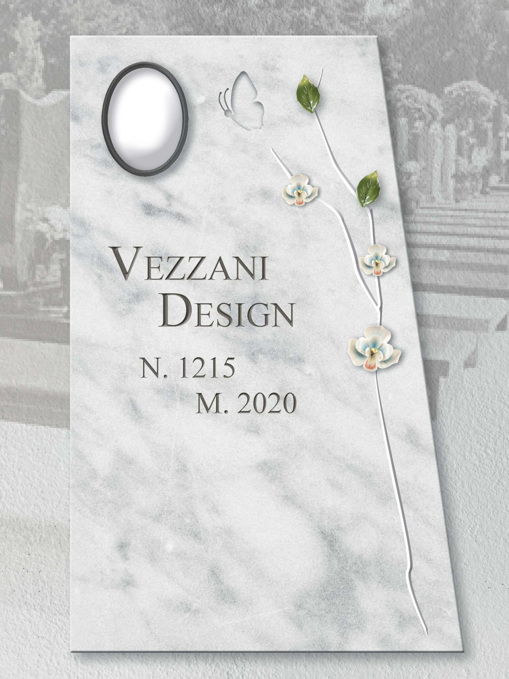 Lapide con incisione personalizzata vezzani design 7