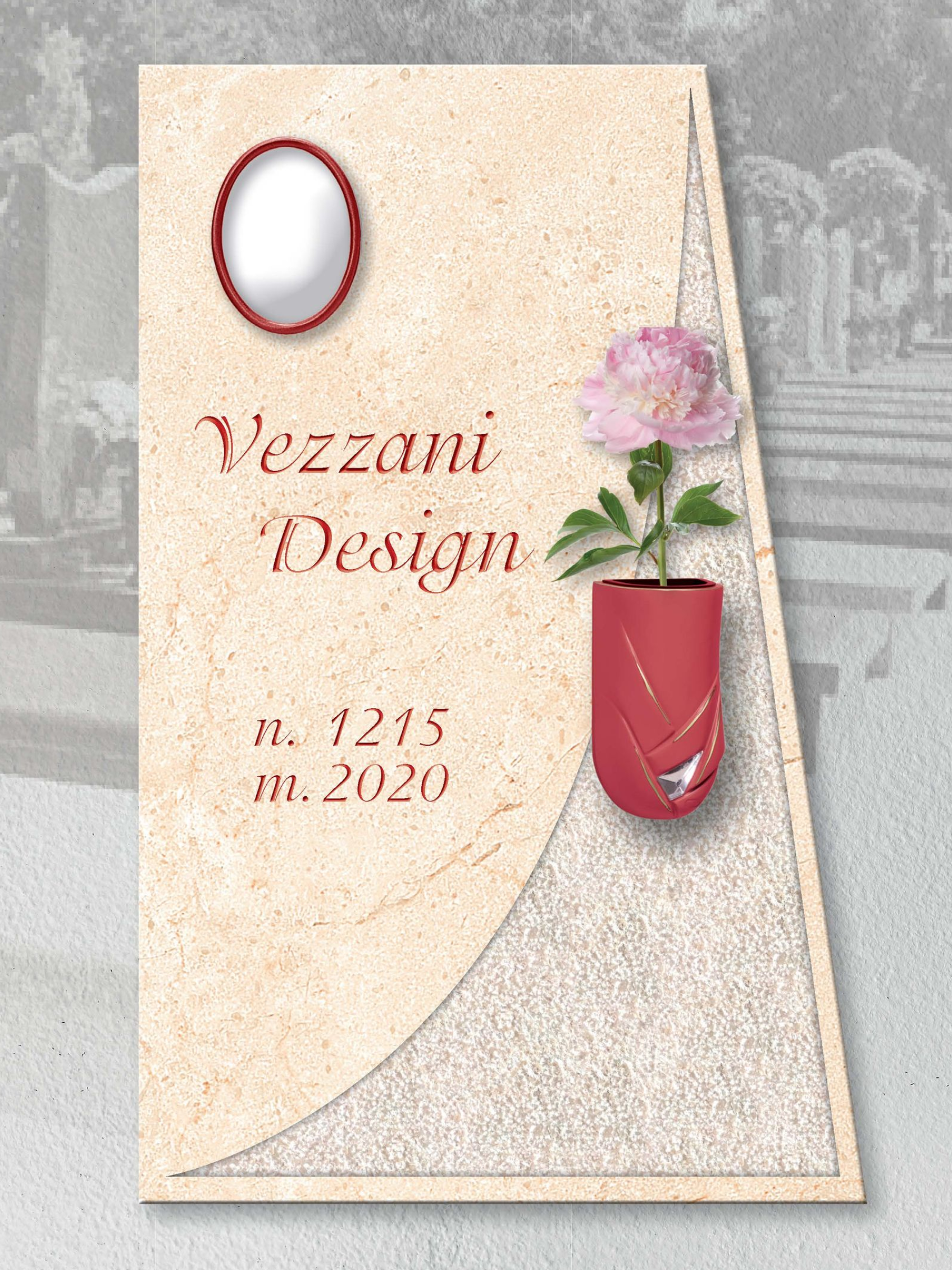 Lapide con incisione personalizzata vezzani design 19