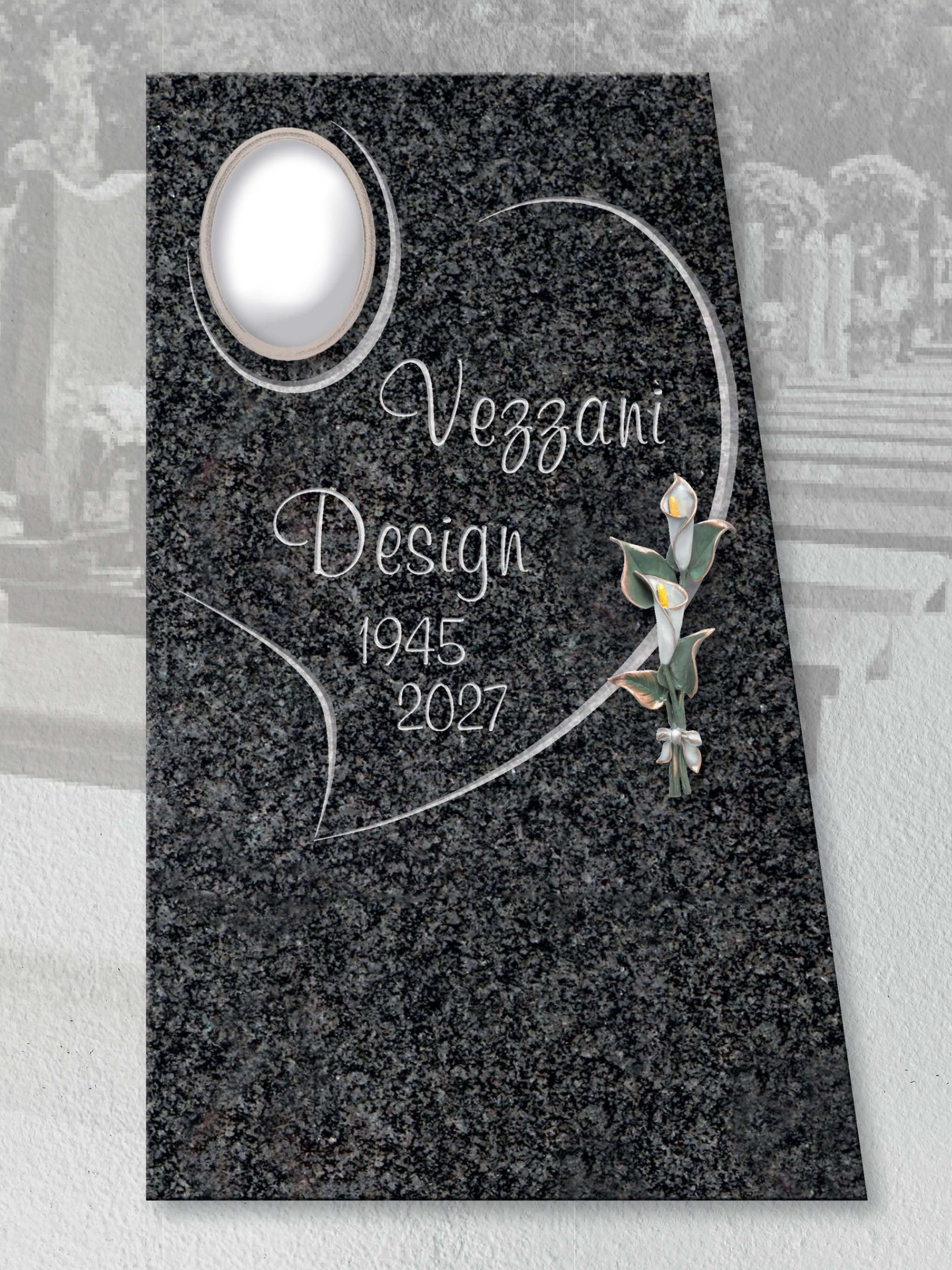 Lapide con incisione personalizzata vezzani design 20