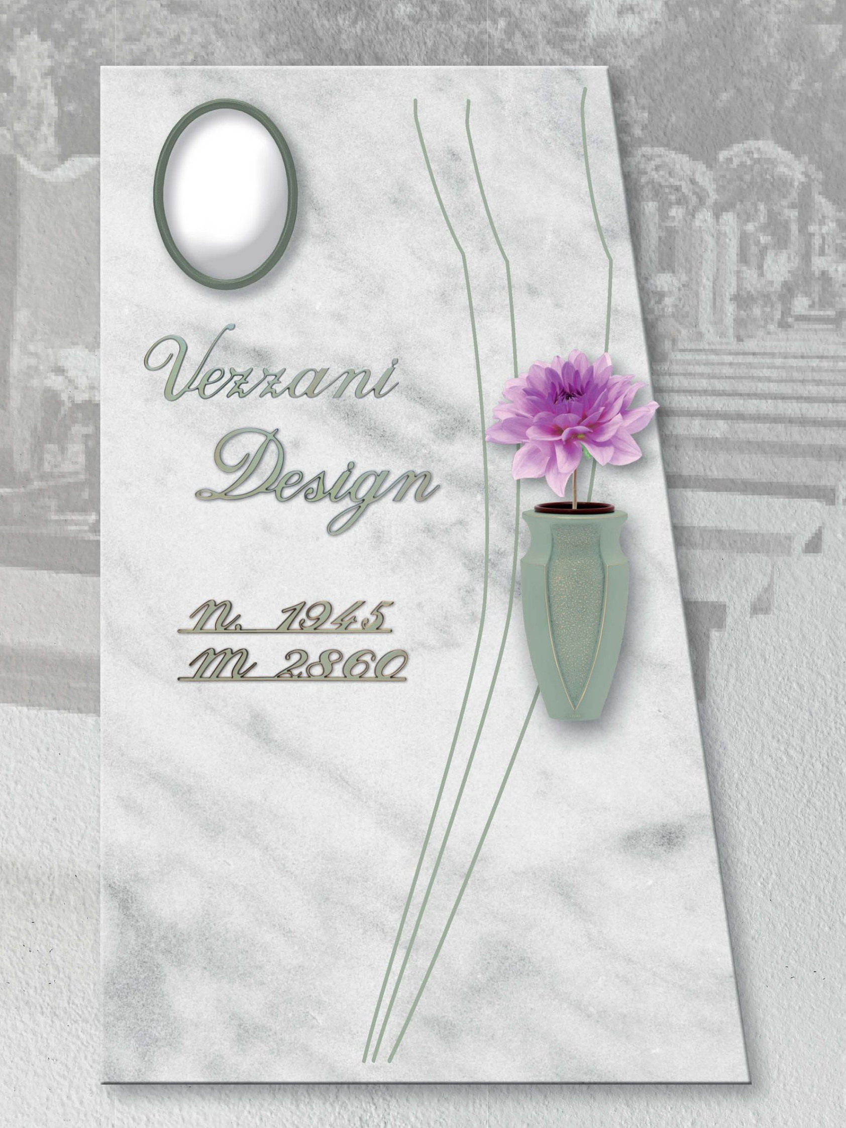 Lapide con incisione personalizzata vezzani design 23