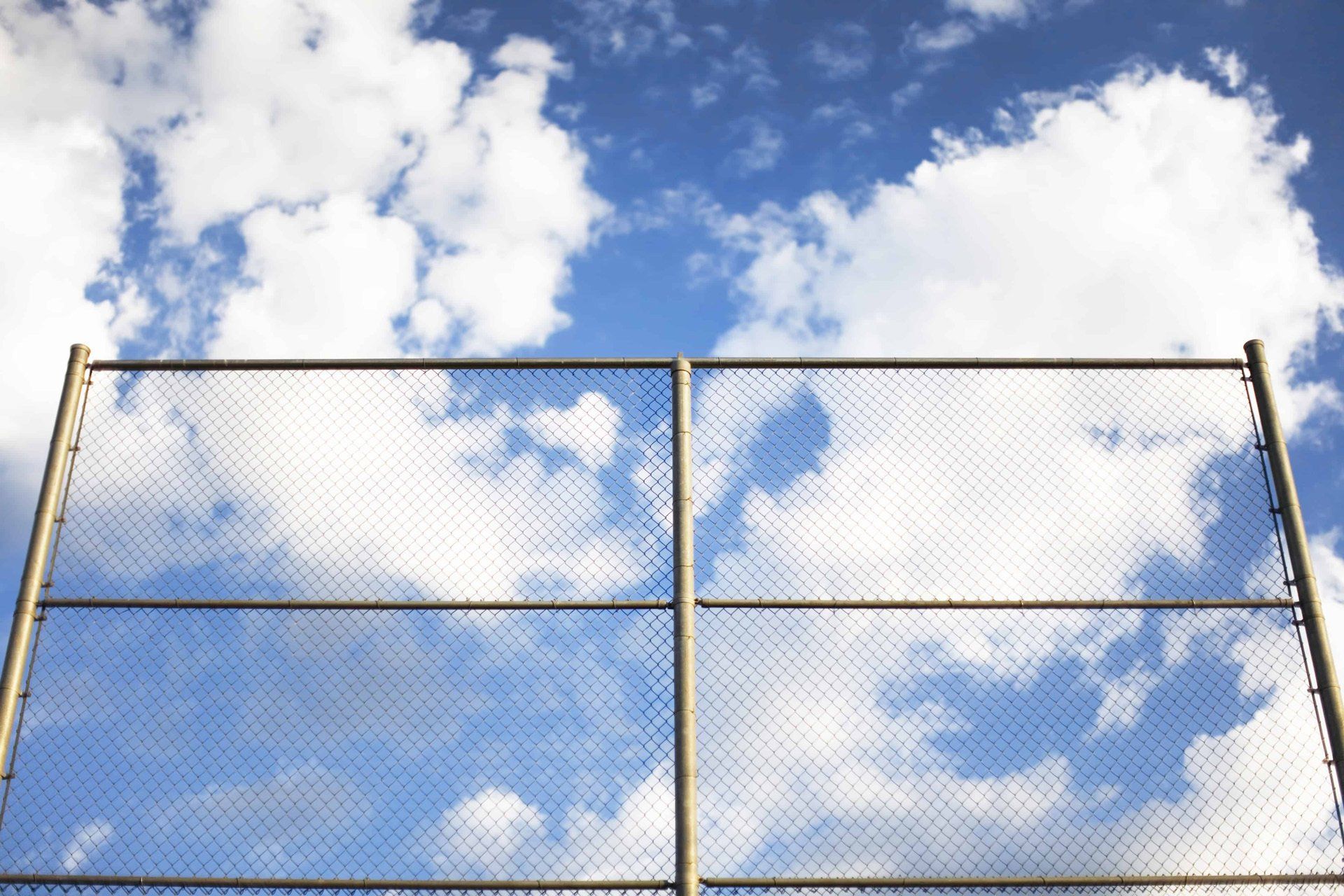 Chain link fence repair process