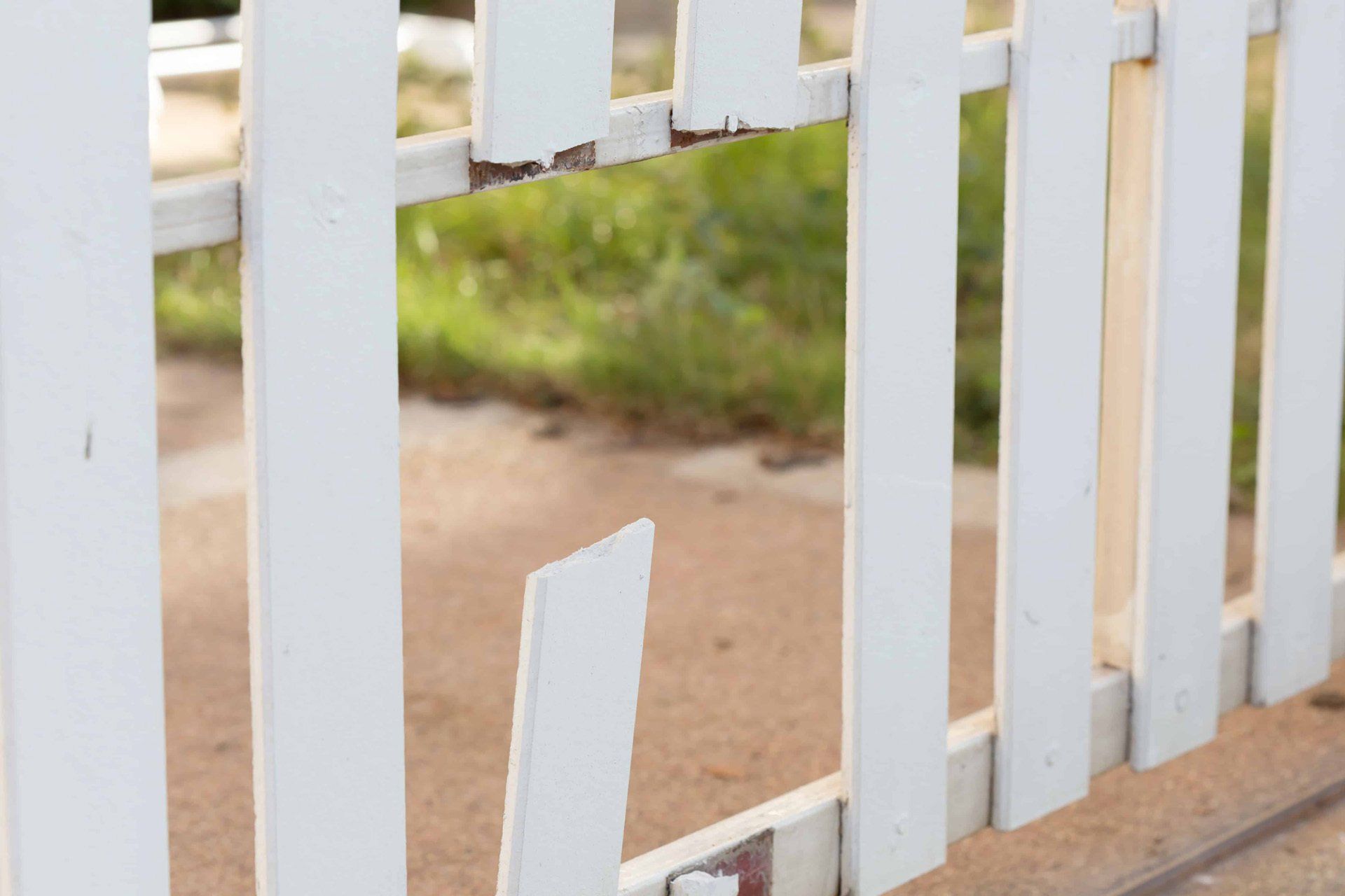 Wooden fence repairs