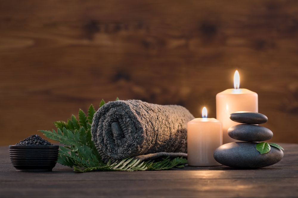Young Beautiful Asian Woman Relaxing in the Spa Massage — Massage Therapy in Kirwan, QLD