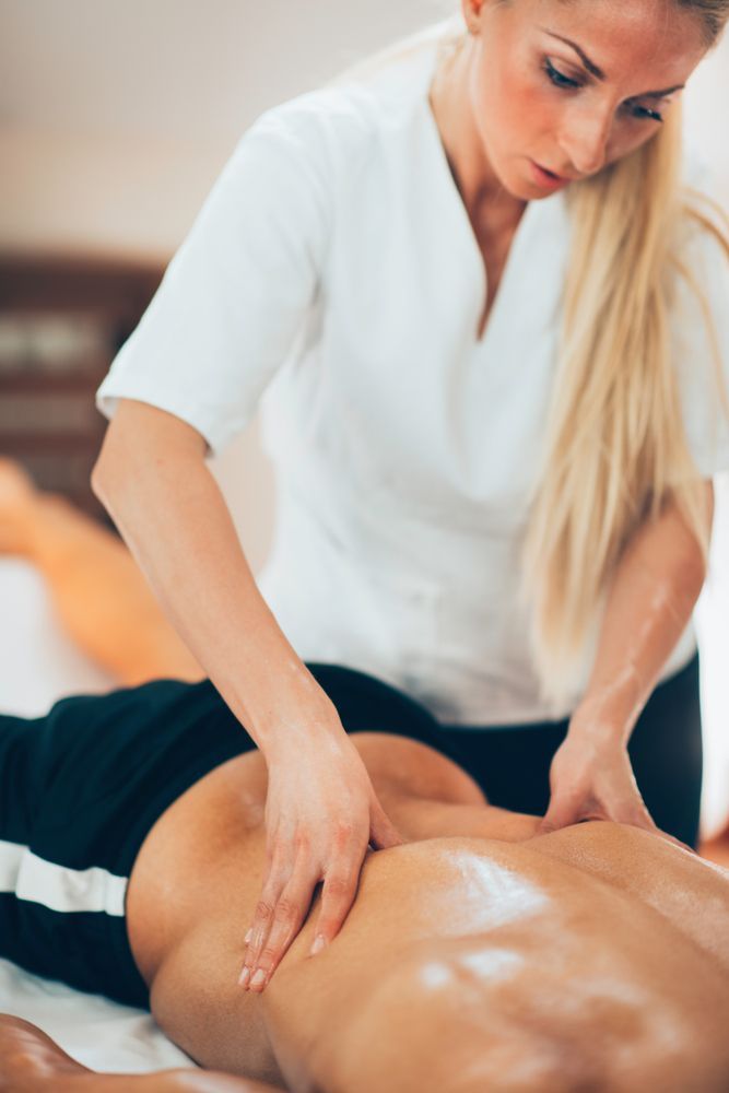 Man Having Massage Therapy — Massage Therapy in Kirwan, QLD