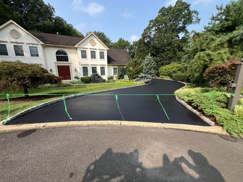 Sealcoated residential driveway