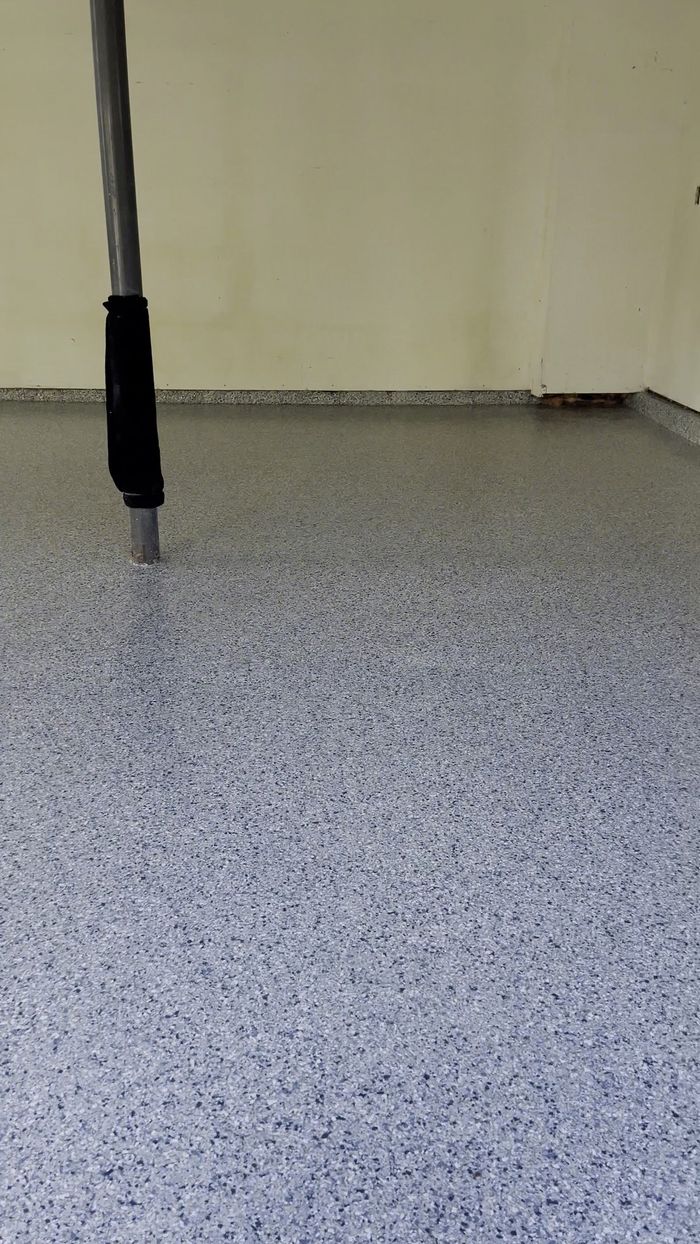 Garage floor after coating