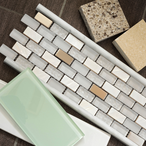 various bathroom building materials