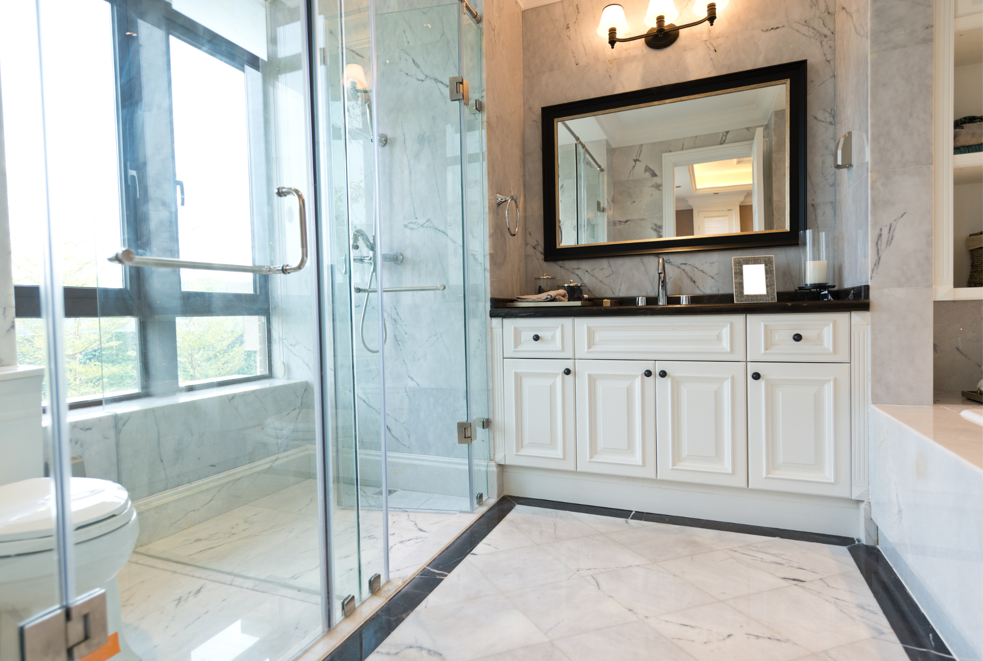 bathroom that was newly constructed