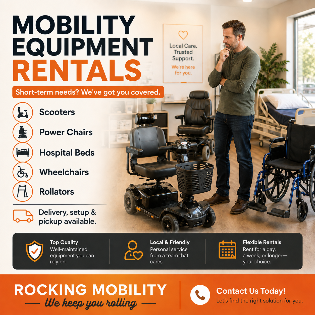 Not sure whether to rent or buy mobility equipment? Learn when renting makes sense, when buying is t
